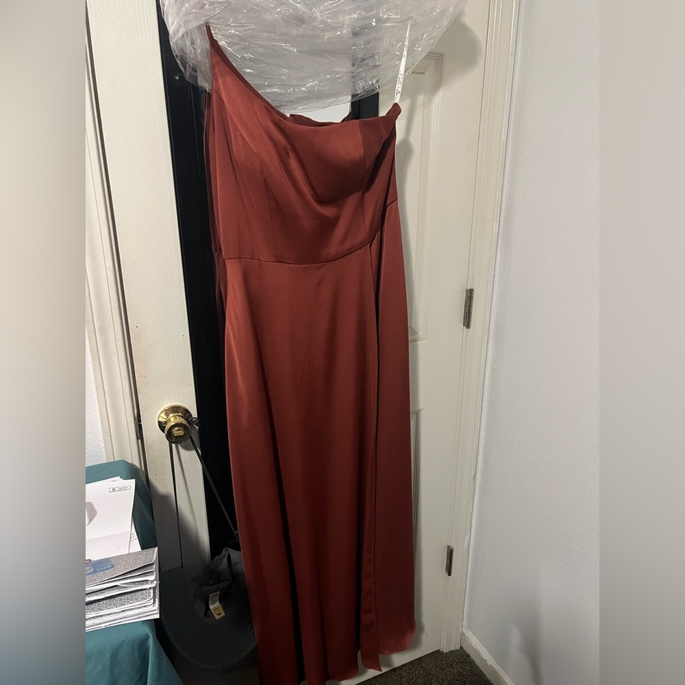 David’s Bridal Off the Shoulder Brideamaid Dress
